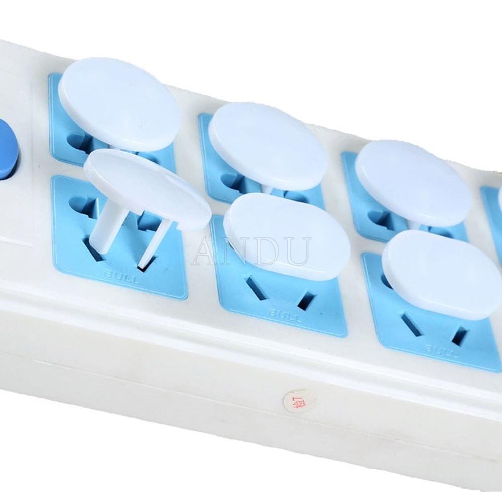 Combo 10 Nút Bịt Ổ Điện 2 Chân, 3 Chân cao cấp,Chống Giật, Nhỏ Gọn Chắc Chắn Cho Bé