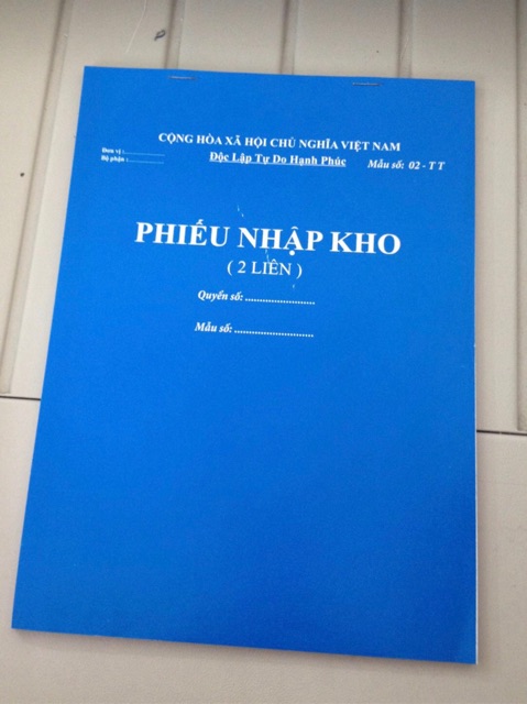 Phiếu xuất- nhập kho A4 3 liên