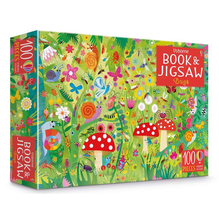 Sách Xếp Hình Usborne - Book and Jigsaw - học tiếng anh dành cho trẻ em về Nông trại, Vũ trụ, Khu rừng, Thế giới, Động V