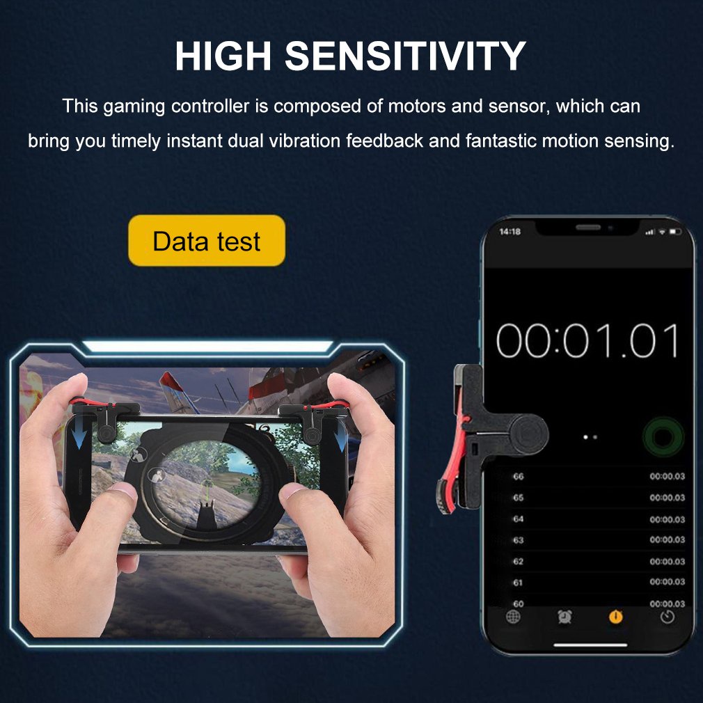 💥Nút bắn Pubg 💥Nút cơ PUBG D9 Bộ 2 Nút Bấm Điều Khiển Chơi Game PUBG Trên Điện Thoại / có thể chơi PUBG, Free Fire, game bắn súng trên điện thoại Android AP / gamepad D9