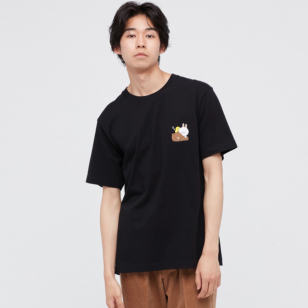 LINE FRIENDS Hàng Có Sẵn Áo Thun Uniqlo Dành Cho Nam Và Nữ  In Chữ FRIENDS Tiger Year  446643