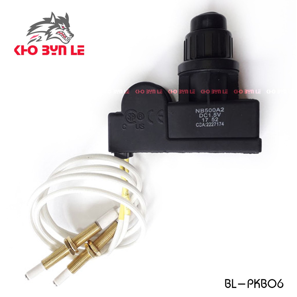 [FREESHIP 99K]_Bộ Ic đa năng đánh lửa 2 lò 1,5v (ghim giắc) + 2 dây sứ đánh lửa đa năng [BL-PKB06]