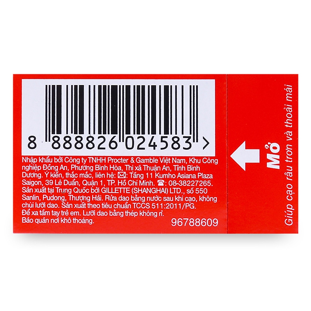 1 hộp lưỡi lam Gillette 5 lưỡi
