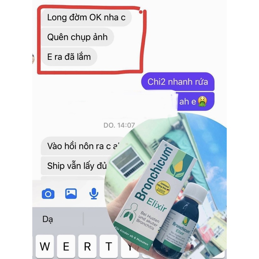 Siro Bronchicum giảm ho và viêm phế quản cho trẻ từ 6 tháng - 100ml