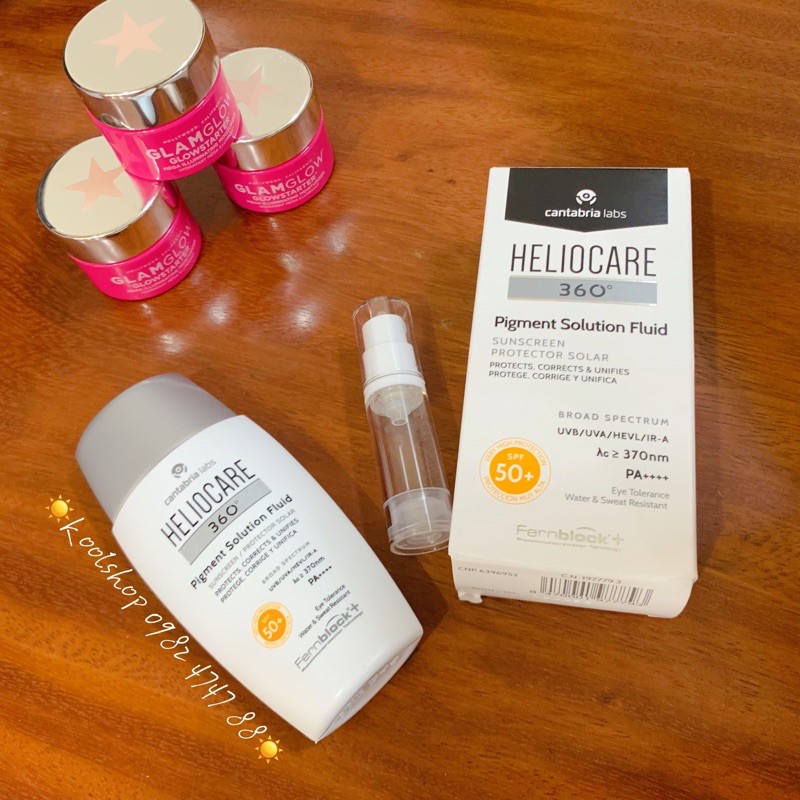 🌟MINI KOOL🌟Kem chống nắng Heliocare 360º Pigment Solution Fluid SPF50+