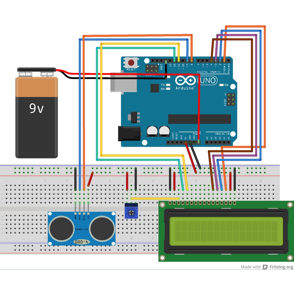 B0226 - Cảm biến khoảng cách siêu âm HC-SR04