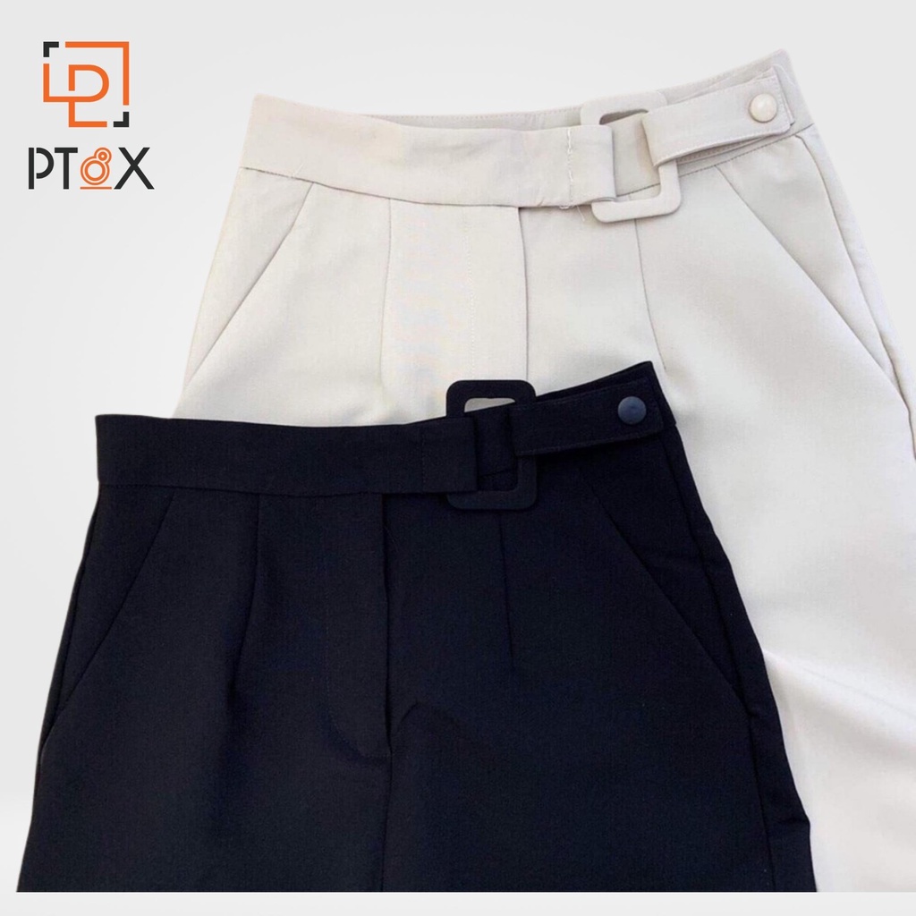 Quần baggy nữ có đai cách điệu hàng VNXK