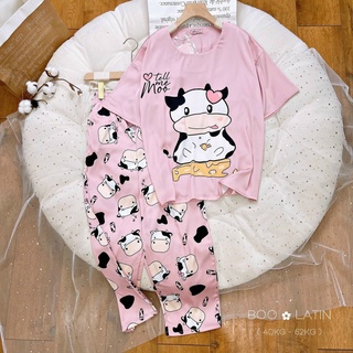 Bộ Satin lụa cao cấp tay ngắn quần dài