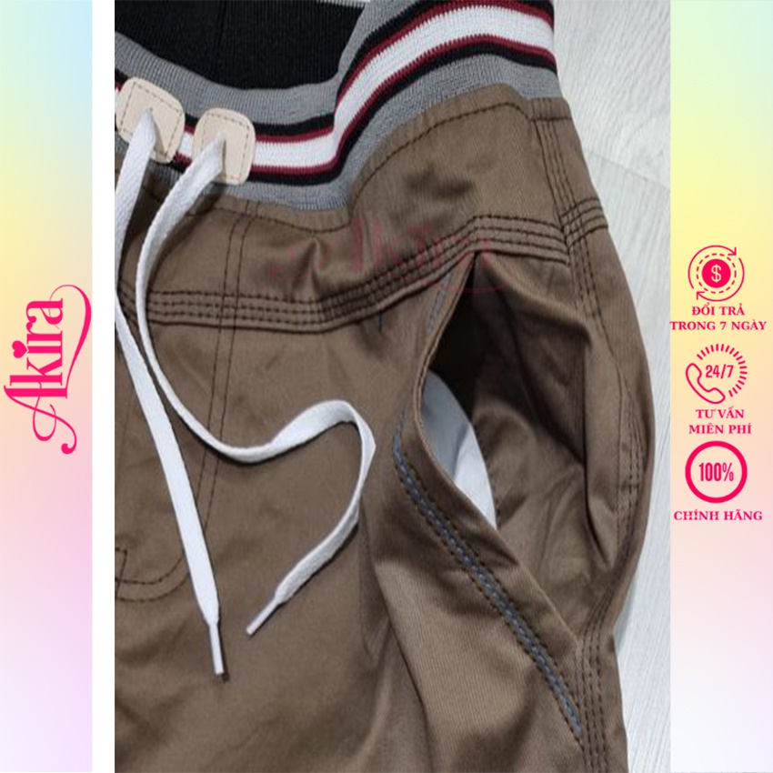 Quần Short Kaki Nam, Chất Liệu Mềm Mịn Thoáng Mát, 7 Màu Trẻ Trung, Phong Cách Hàn Quốc Akira