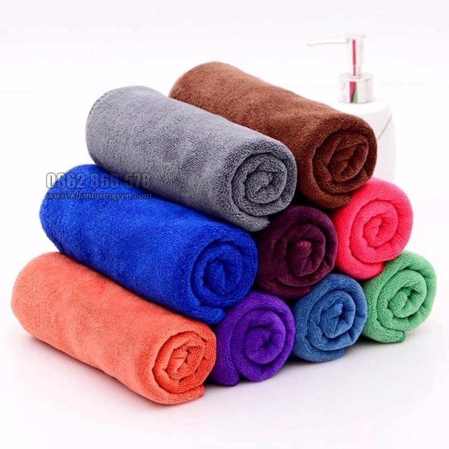 Khăn gội đầu Salon, Quấn đầu Spa, Loại dày Mềm mịn siêu thấm nước, khăn lau chuyên dụng Salon Tóc, nail, spa KT 35*75