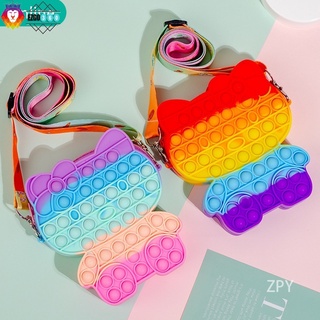 360 degree rotating unicorn coin shoulder bag