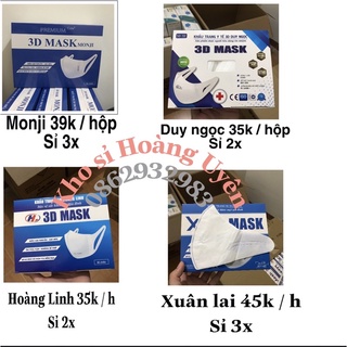 Combo khẩu trang 50 cái - 3d mask xl