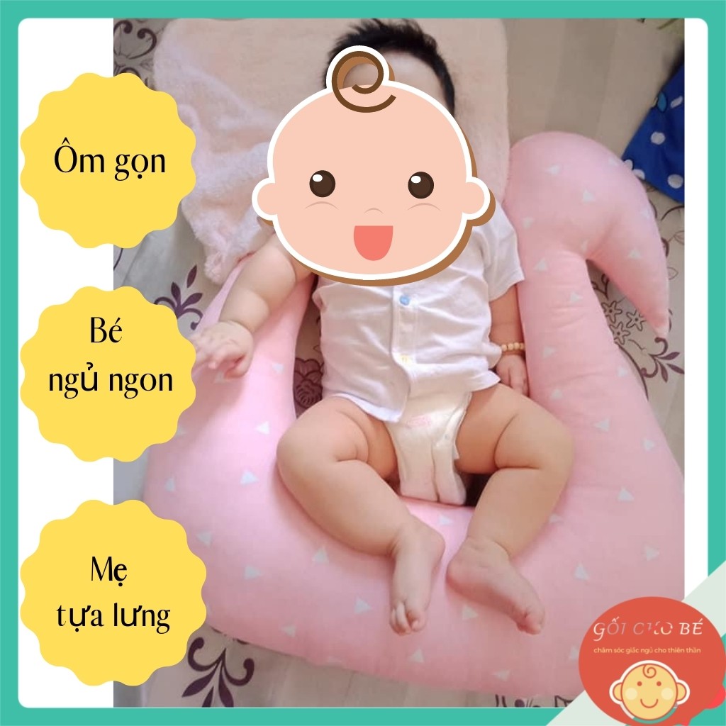 Gối đa năng thiên nga, gối chữ C đa năng cho bé ngủ ngon