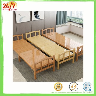 Giường gấp gọn , giường xếp đa năng { chất liệu Tre chống mối mọt } KT 60*190 cm