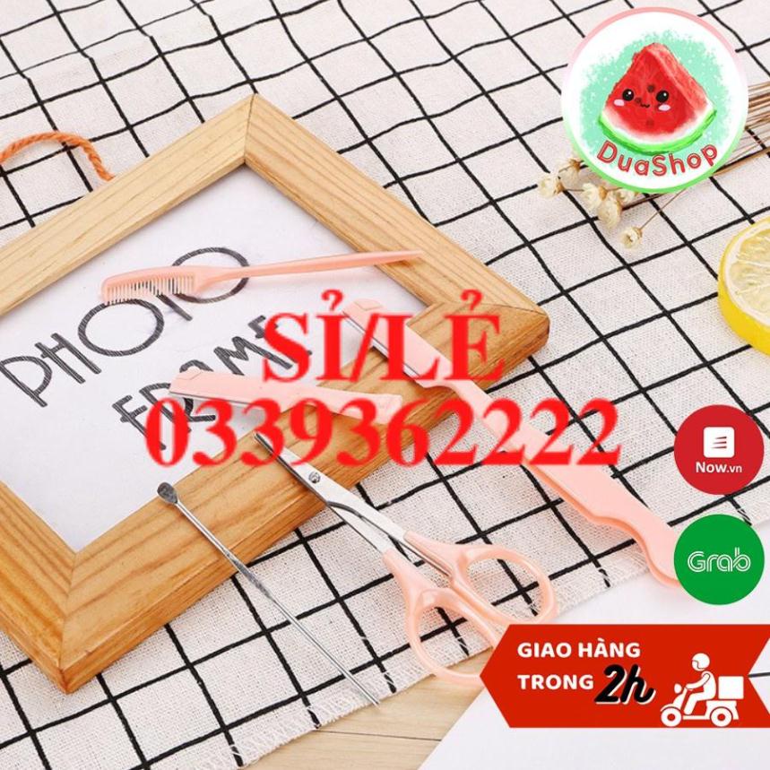 [ HAIANHSHOP ] Bộ dụng cụ cắt tỉa lông mày 5 món - Bộ Kit tỉa lông mày chuyên dụng  Duashop &gt;