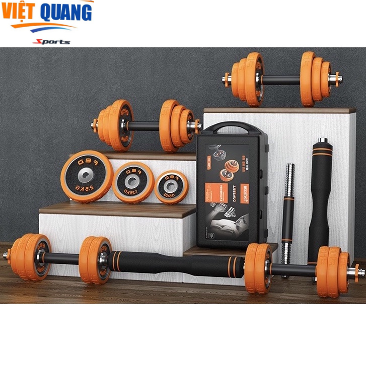 Bộ Tạ Tay FED 30kg-8830 gang Mạ Niken Điều Chỉnh Đa Năng