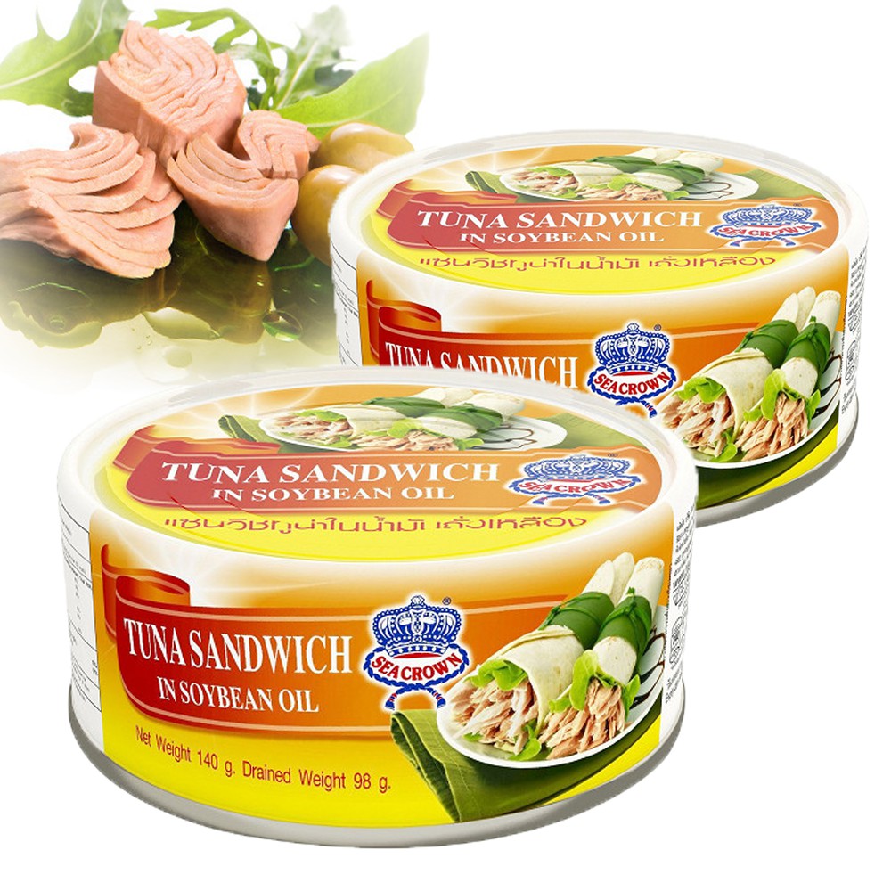 Cá ngừ xắt lát ngâm dầu Đậu Nành Seacrown 140g (Date 2023) | BigBuy360 - bigbuy360.vn