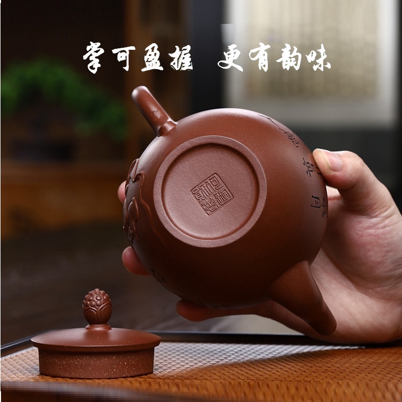 Ấm Tử Sa Nghi Hưng Mỹ Nhân Kiên Tâm Phật 550 ml (Đáy Tào Thanh)