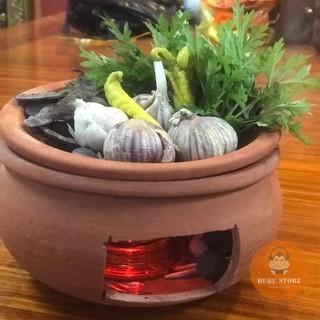 Bếp xông bồ kết đất nung Bát Tràng