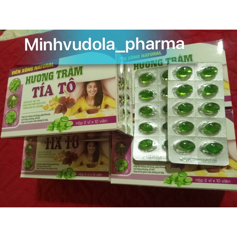 Viên Xông NATURAL Hương Tràm (hộp 20 viên)