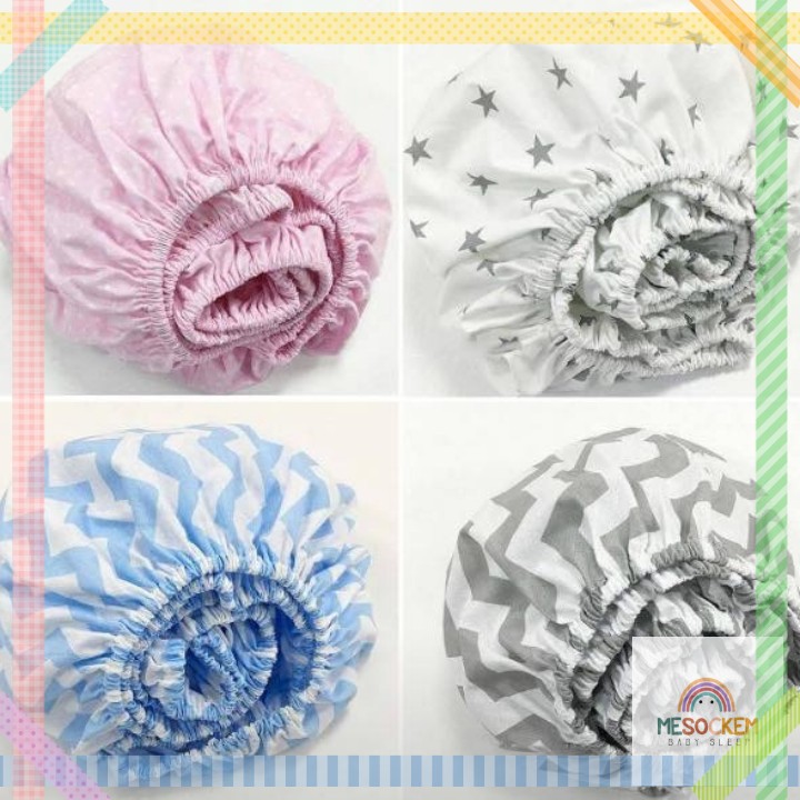 Ga cũi bo chun bọc đệm cho bé 100% cotton Hàn Quốc  may theo kích thước riêng.