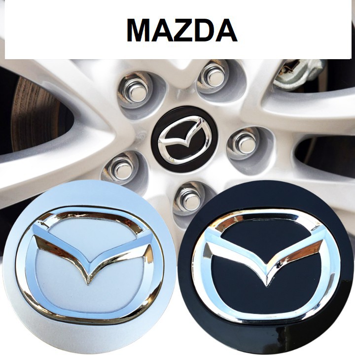 Logo Mazda chụp mâm, vành, bánh xe đường kính 57mm - Mã sản phẩm: MAD57