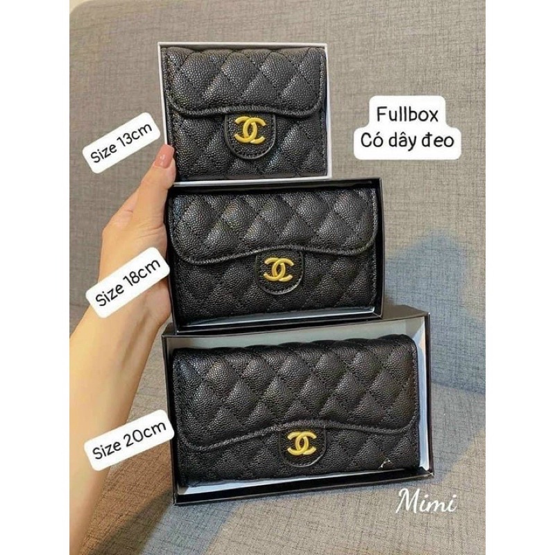 XẢ KHO- Ví cầm tay có dây đeo trần ô có dây đeo size 12cm-17cm- 20cm vừa PLUS