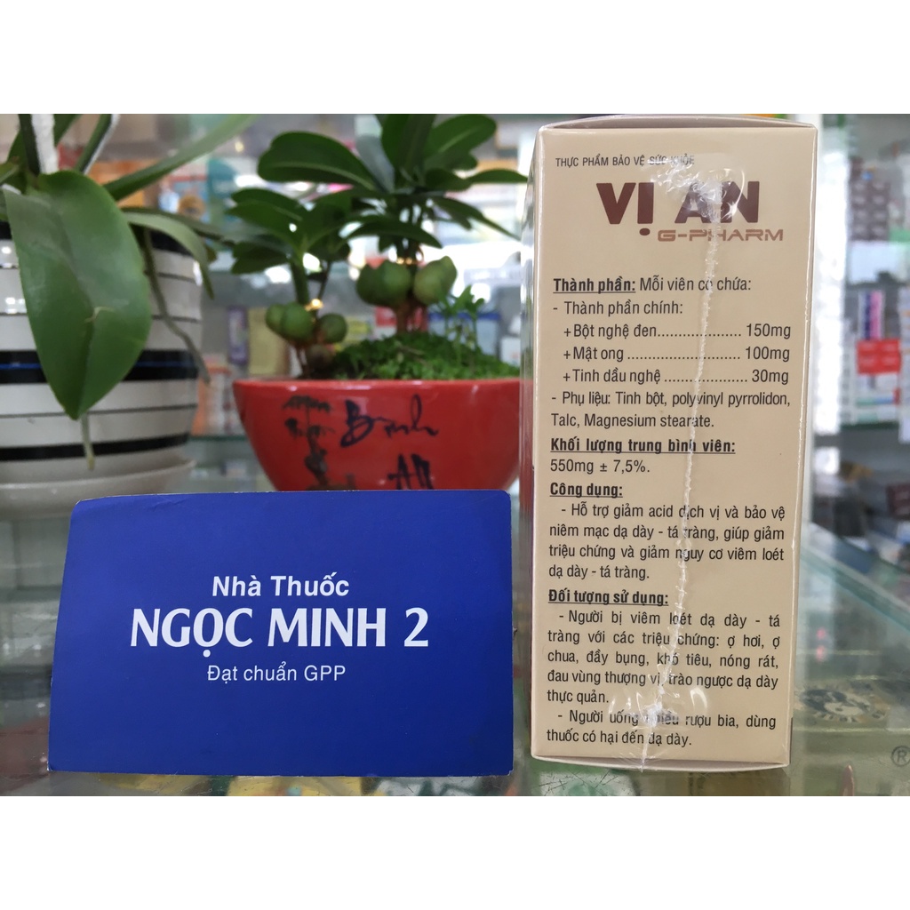 ✅ [Chính Hãng] Vị An Gpharm – Giúp giảm viêm loét dạ dày, trào ngược thực quản, viêm đại tràng  ( hộp 30 Viên )
