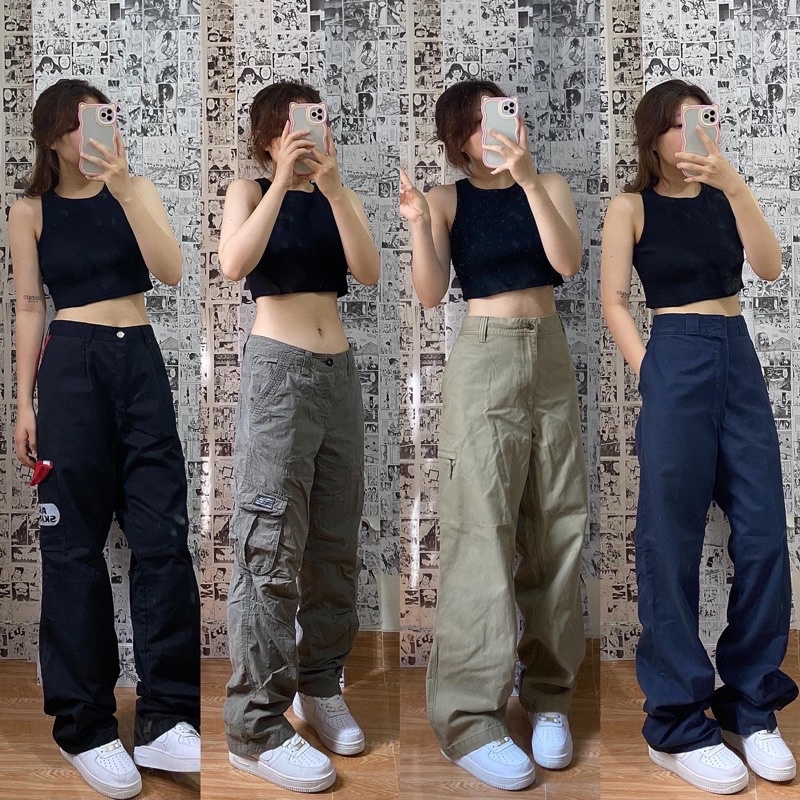 Quần kaki túi hộp cargo pants 2hand