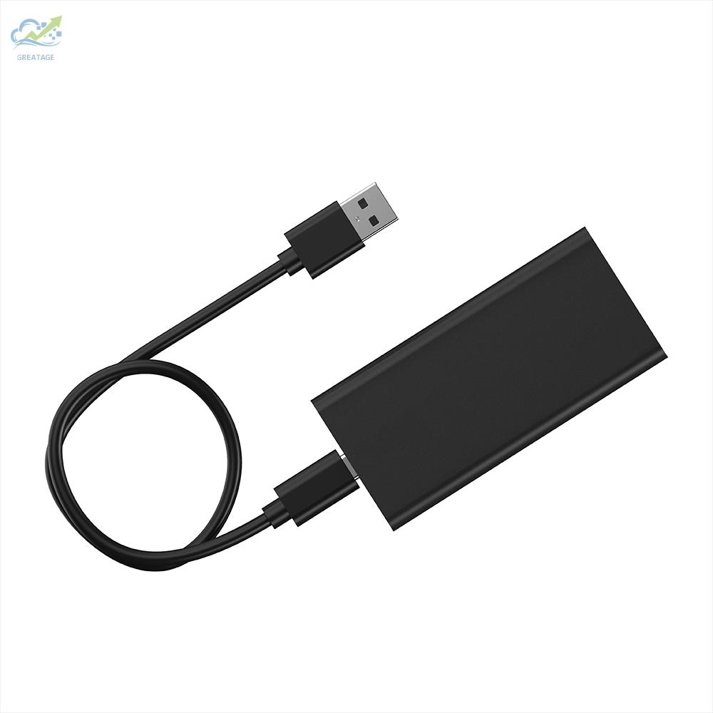 g☼Type-C to mSATA SSD Enclosure Portable mSATA Solid State Drive Box High Speed USB3.1 mSATA   SSD Enclosure Black