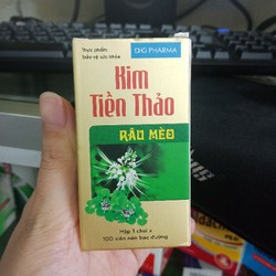 Kim tiền thảo râu mèo dược hậu giang lọ 100 viên