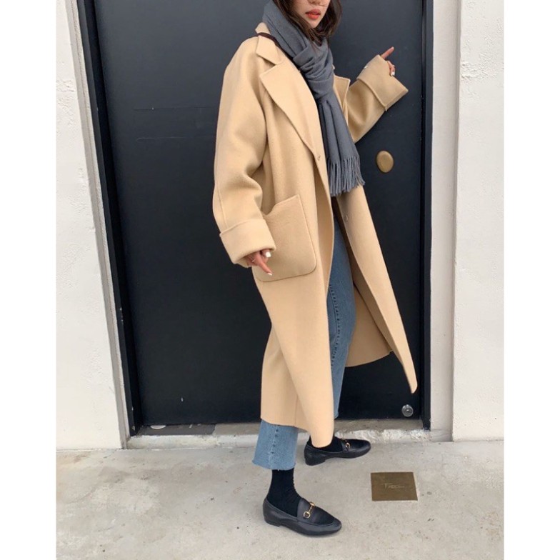[GIAO NGẪU NHIÊN MẪU] Áo măng tô dạ nữ Hàn Quốc cao cấp phong cách dạo phố