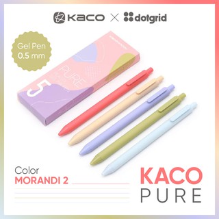  Bộ 5 bút gel Kaco Morandi 2 mực nhiều màu  hàng chính hãng  