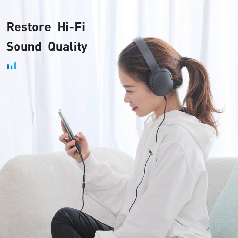 KATIEEL Đầu chuyển Lightning sang Audio AUX 3.5mm Baseus L3.5 (iP Male to 3.5mm Female Adapter support Music / Call)