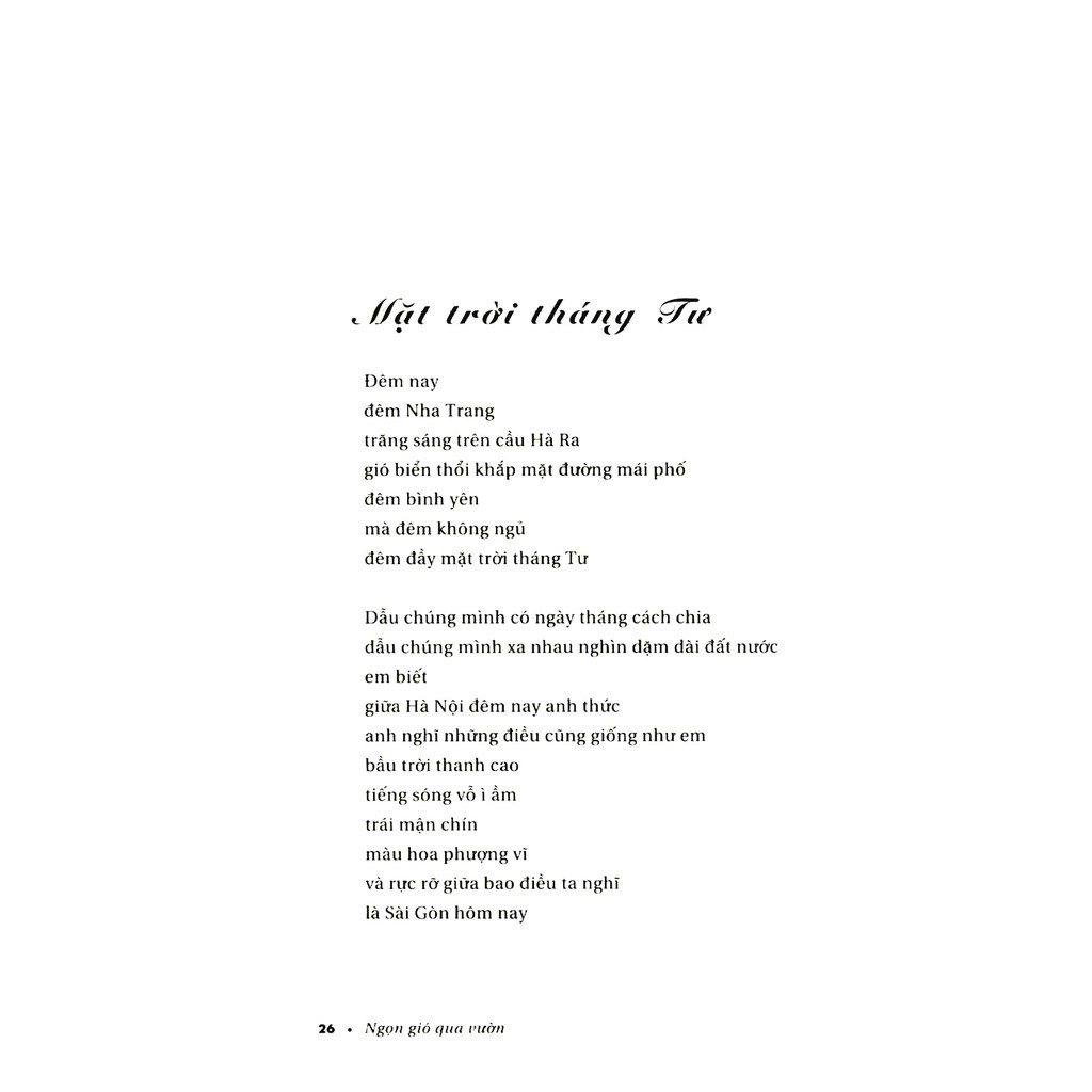 Sách - Ngọn Gió Qua Vườn