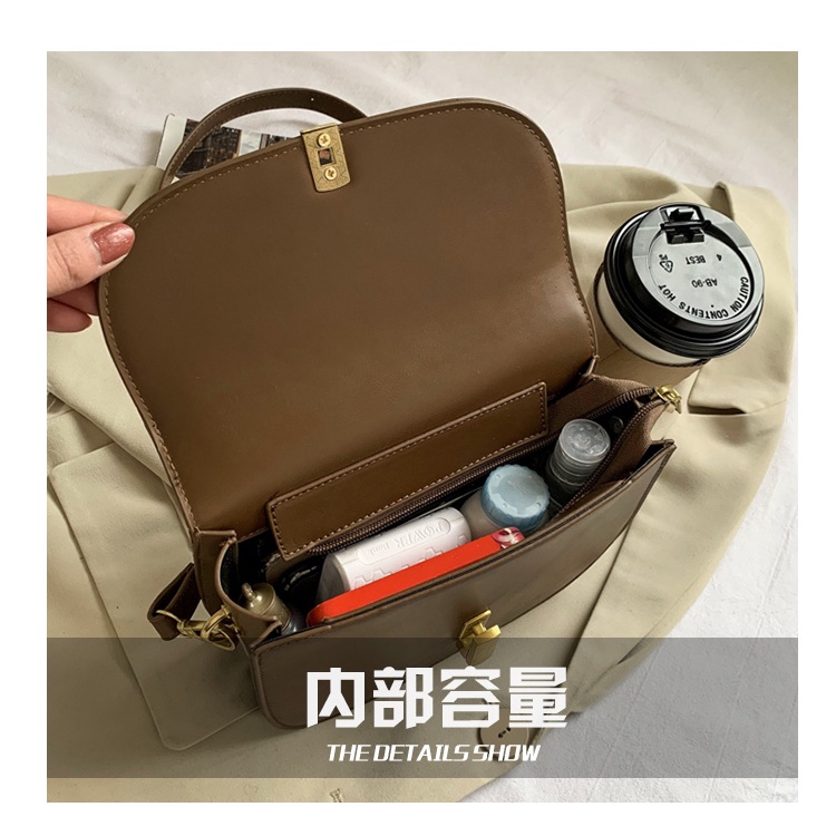 Túi xách nữ công sở khóa hình chữ nhật túi kẹp nách dây sam lonakeng shop size 20