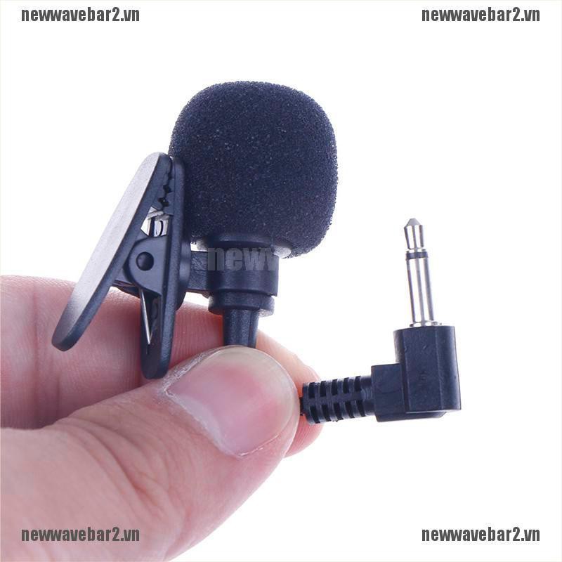 {new2} Mini Mic Microphone Case for SmartPhone Recording PC Clip-on Lapel Microphone{wave}