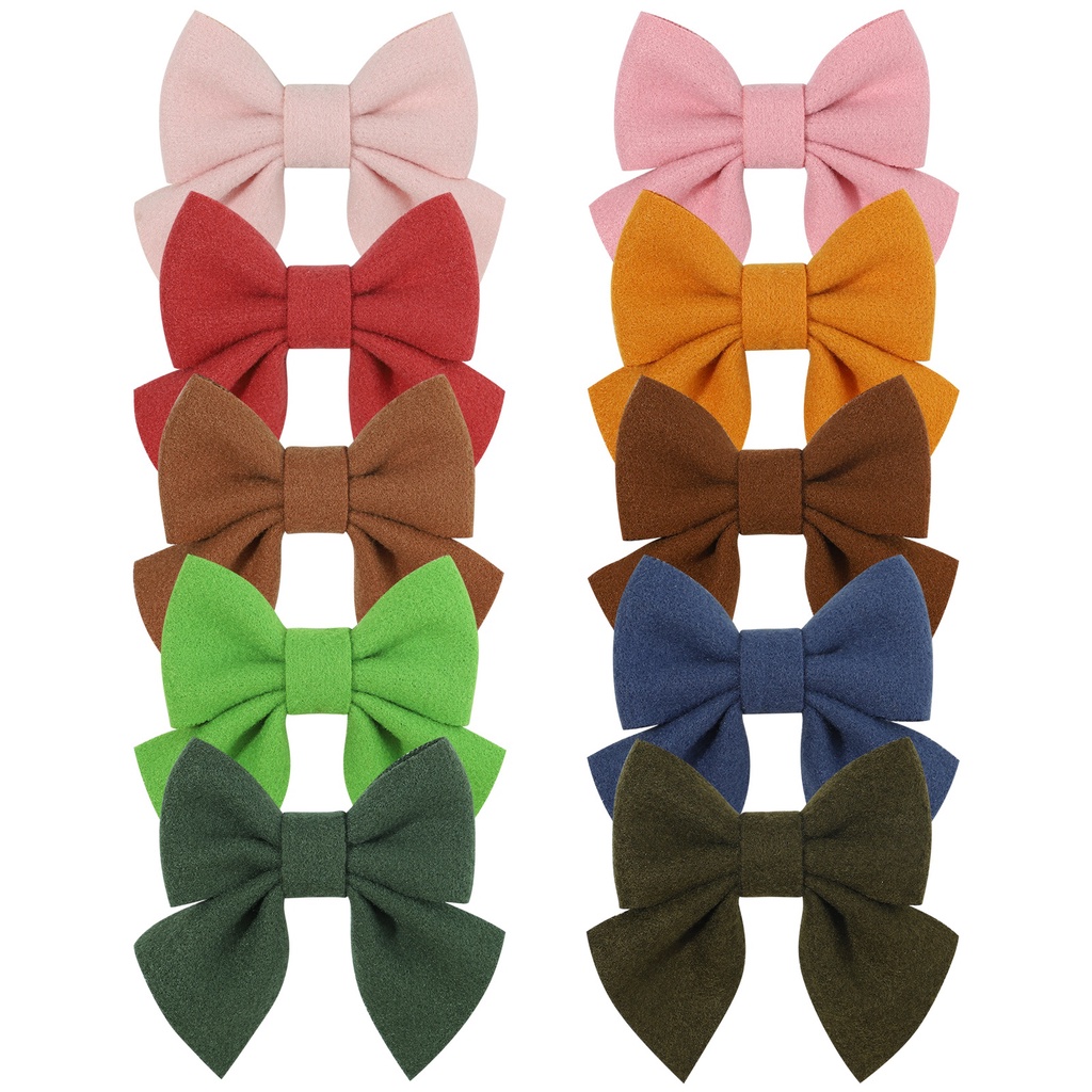 Kẹp tóc nơ lông nhung KIDSBOWS dễ thương cho bé gái