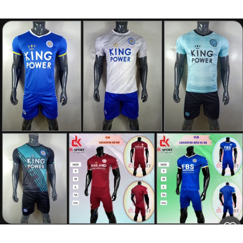 Áo bóng đá Leicester 2022 - Bộ quần áo bóng đá full mẫu Leicester 2022