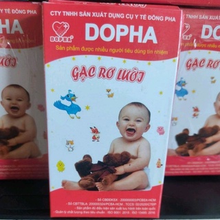 GẠC RƠ LƯỠI DOPHA - VỆ SINH RĂNG MIỆNG CHO BÉ