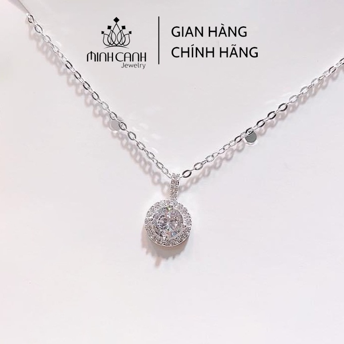 Dây Chuyền Bạc Vòng Tròn Đá Minh Canh Jewelry