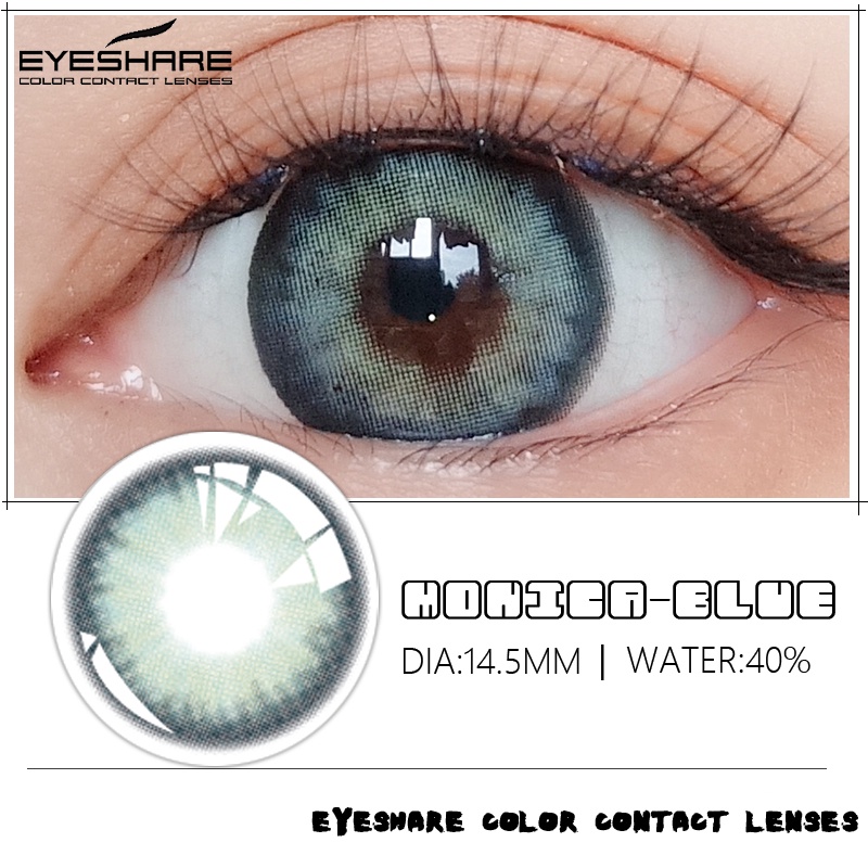 Cặp kính áp tròng EYESHARE nhiều màu sắc tùy chọn xinh xắn thời trang