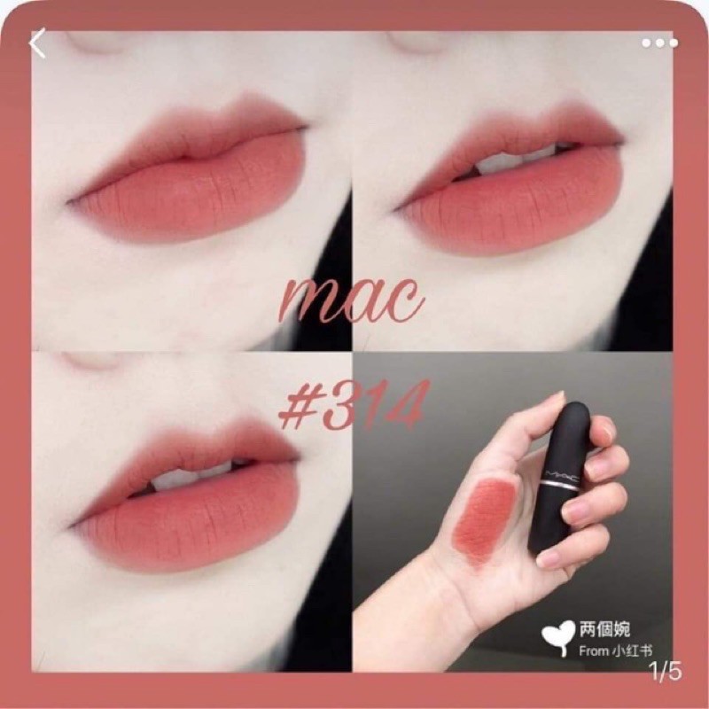 🍭📣Son MAC siêu lì Powder Kiss Líptick màu 314🍭🔊