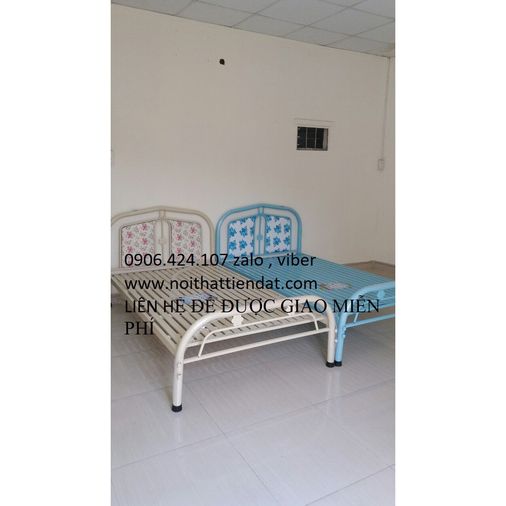 Giường sắt đơn 80,1m,1m2,1m4,1m6,1m8