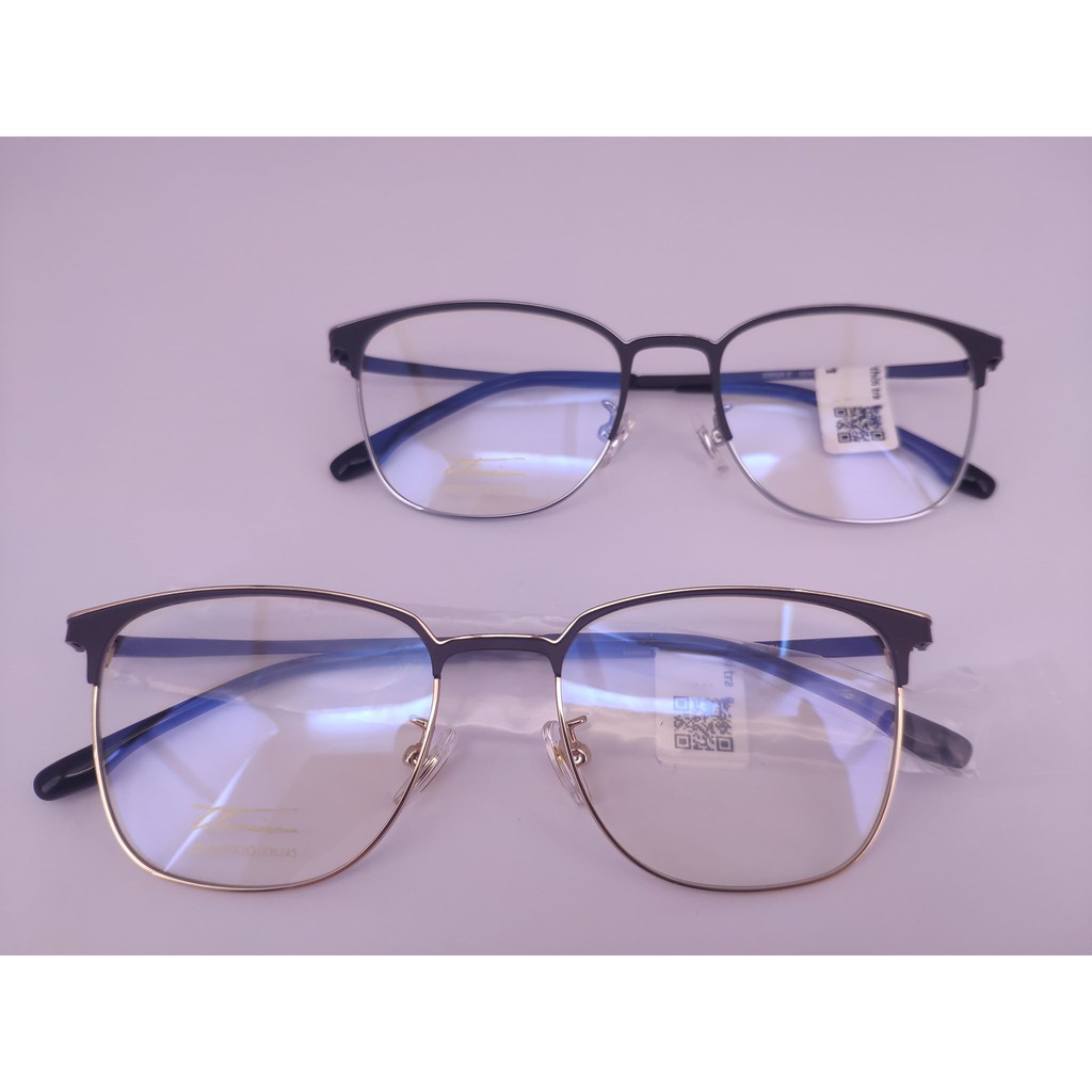 Gọng kính cận thời trang TITIANIUM IP nâu đen