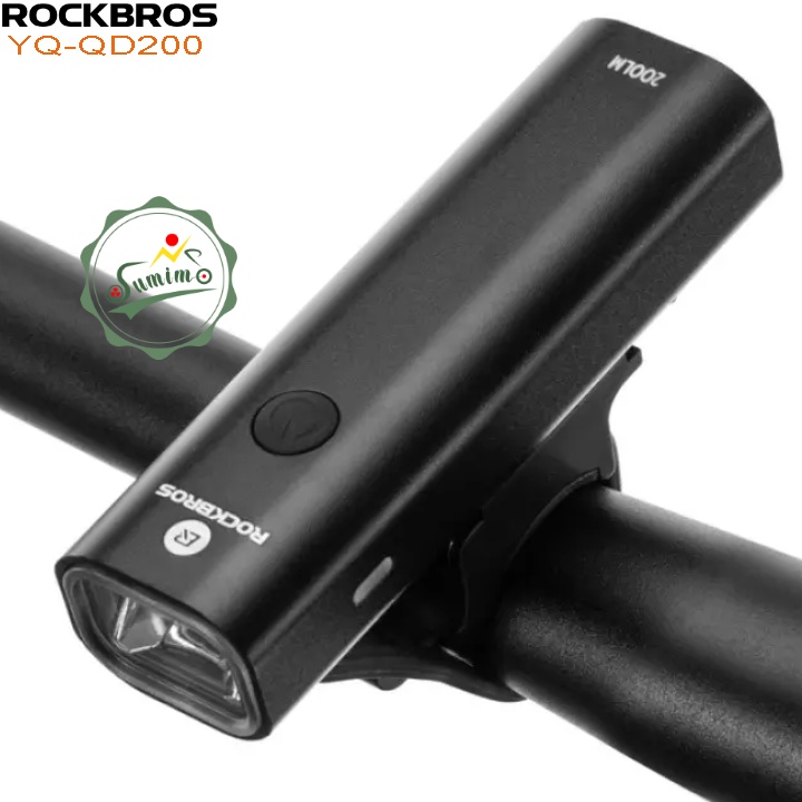 Đèn xe đạp - Đèn pha ROCKBROS YQ-QD200 chống nước IPX3 - Chính hãng