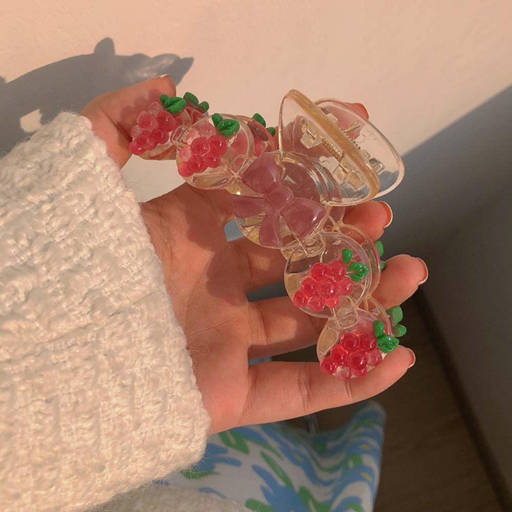 Kẹp Tóc Trong Suốt Phong Cách Hàn Quốc Ngọt Ngào Cho Nữ