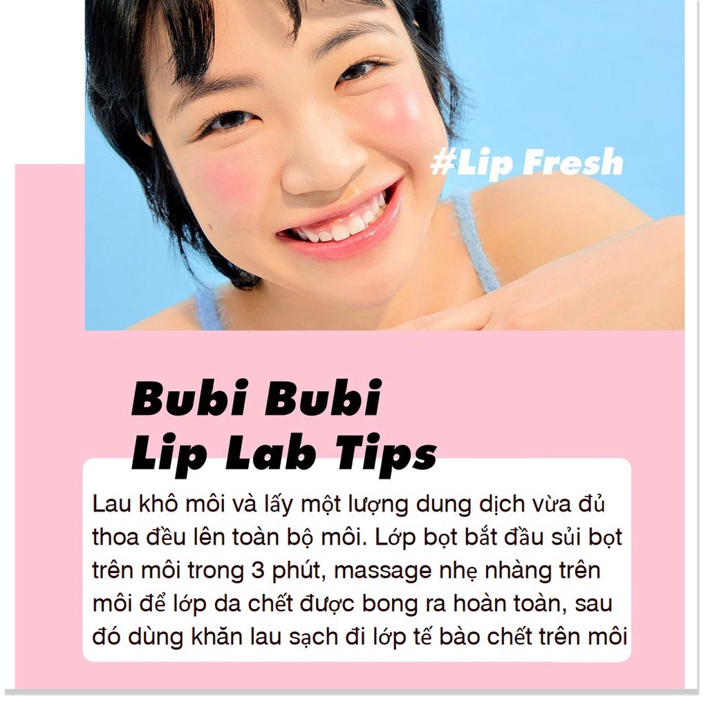 [Mẫu Mới] Gel Tẩy Tế Bào Chết Sủi Bọt Thải Độc Môi Unpa Bubi Bubi Lip 10ml | BigBuy360 - bigbuy360.vn