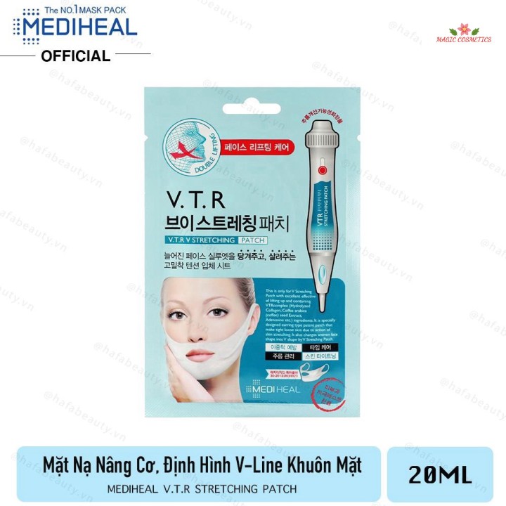 [Mã giảm giá] Mặt Nạ Nâng Cơ, Giảm Mỡ Thừa Tạo Hình V-Line Mediheal V.T.R Stretching Patch