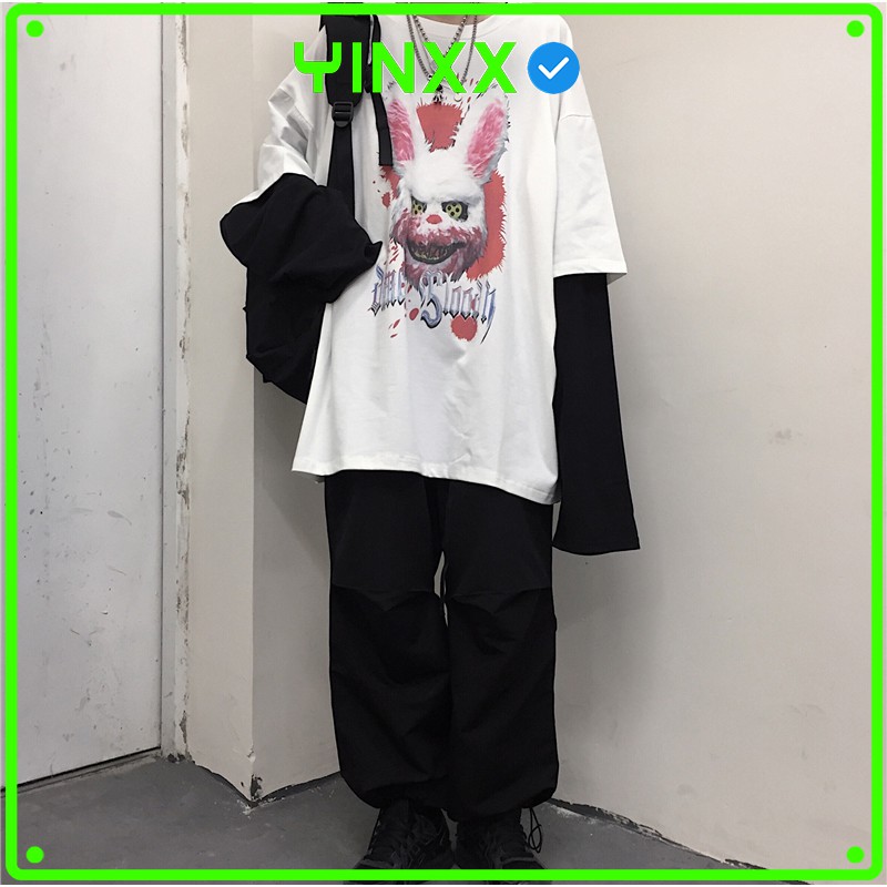 Áo thun form rộng unisex Yinxx, áo phông tay lỡ ATL23